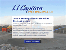 Tablet Screenshot of elcapitanpmi.com